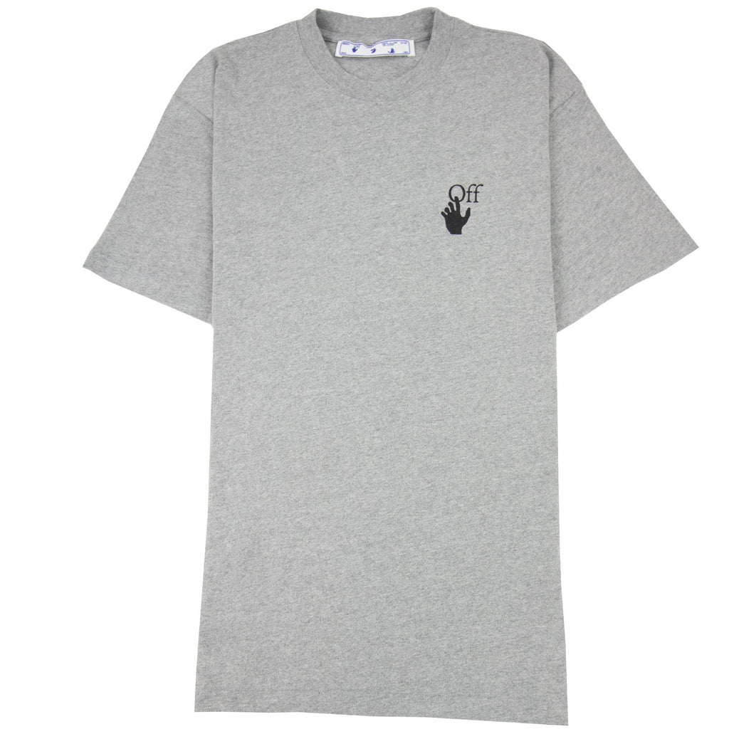 Off White Degrade Arrow S/s Over T Shirt Melange Grey