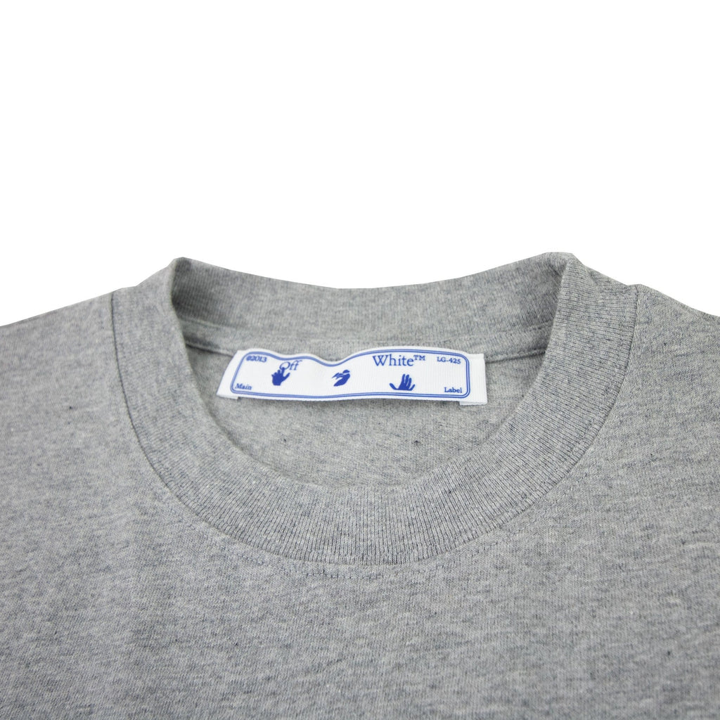 Off White Degrade Arrow S/s Over T Shirt Melange Grey