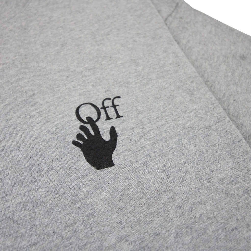 Off White Degrade Arrow S/s Over T Shirt Melange Grey