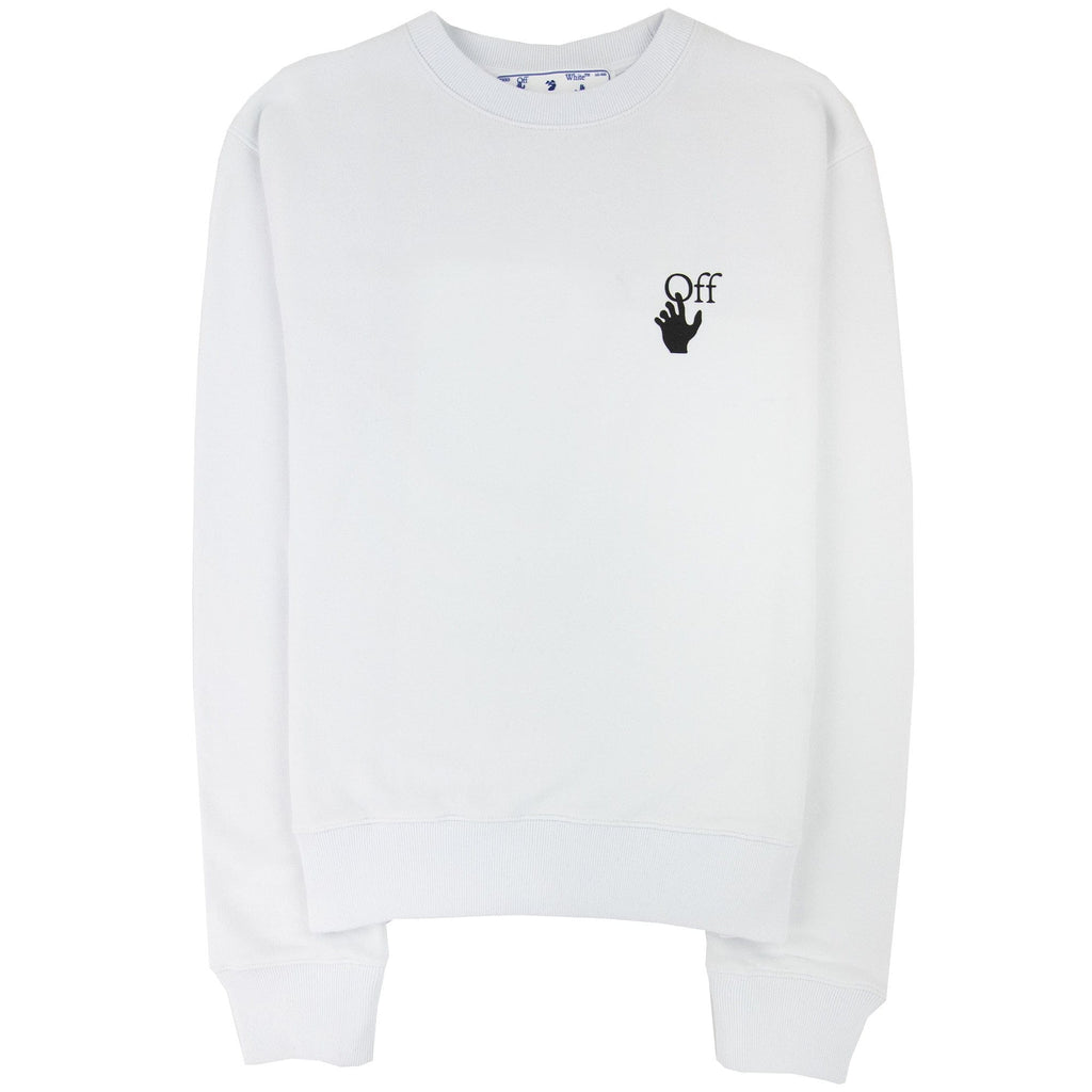 Off White Degrade Arrow Slim Crewneck Sweatshirt White/black