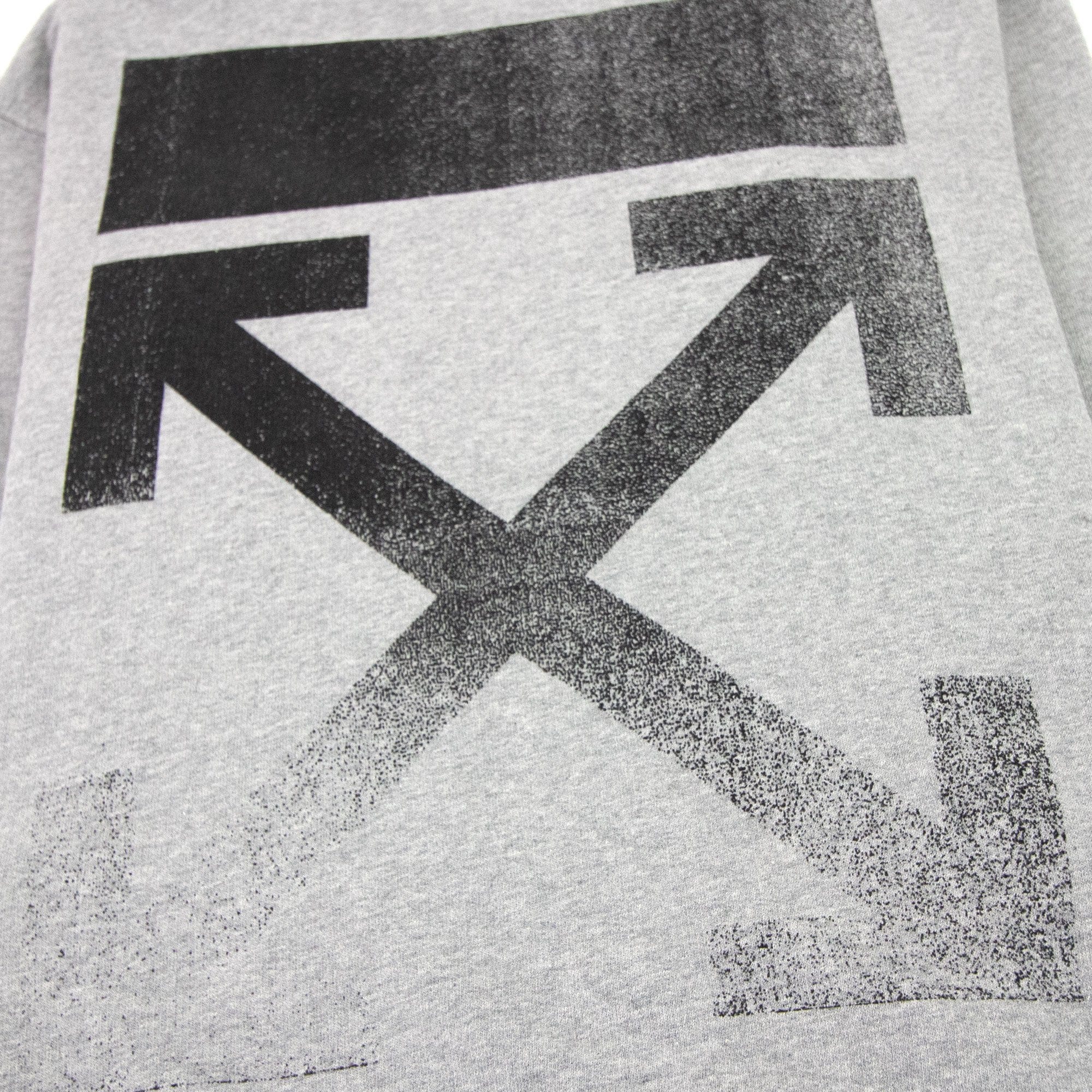 Off White Degrade Arrow Slim Crewneck Sweatshirt Melange Grey