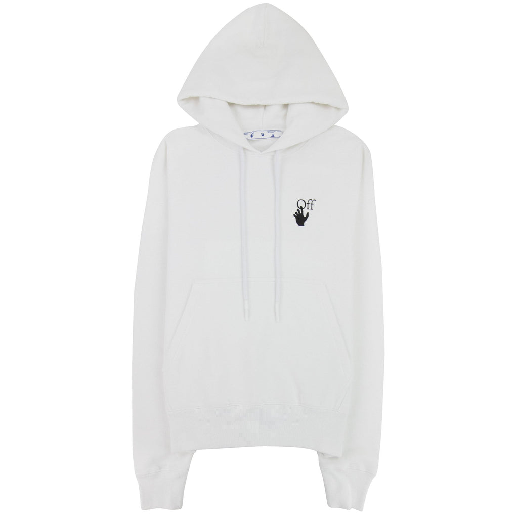 Off White Bubble Arrow Skate Hoodie White/black