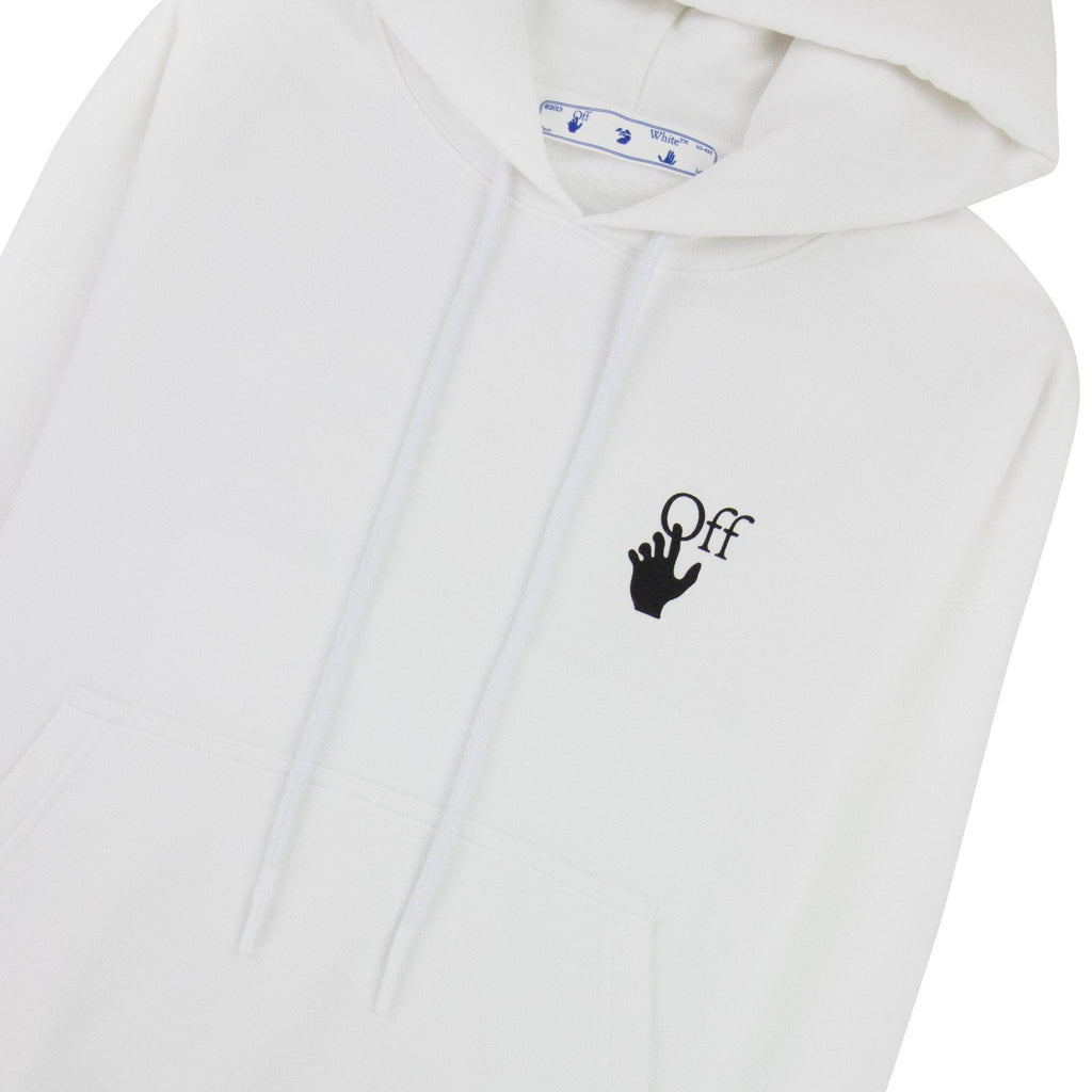 Off White Bubble Arrow Skate Hoodie White/black