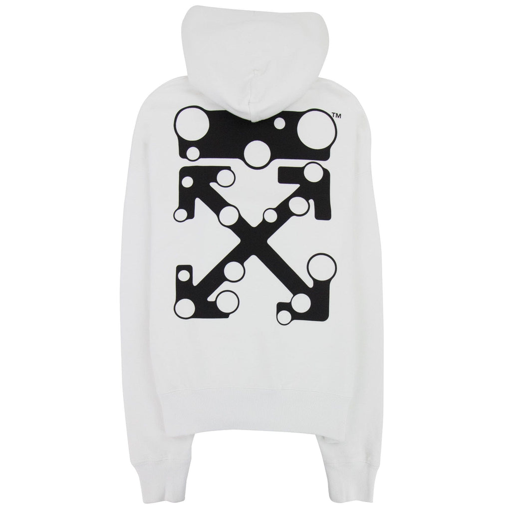 Off White Bubble Arrow Skate Hoodie White/black