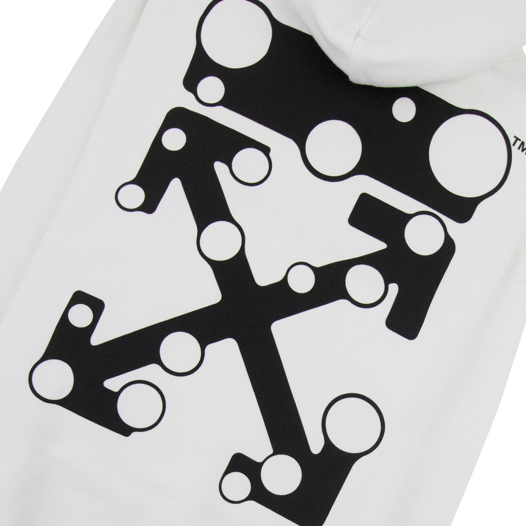 Off White Bubble Arrow Skate Hoodie White/black