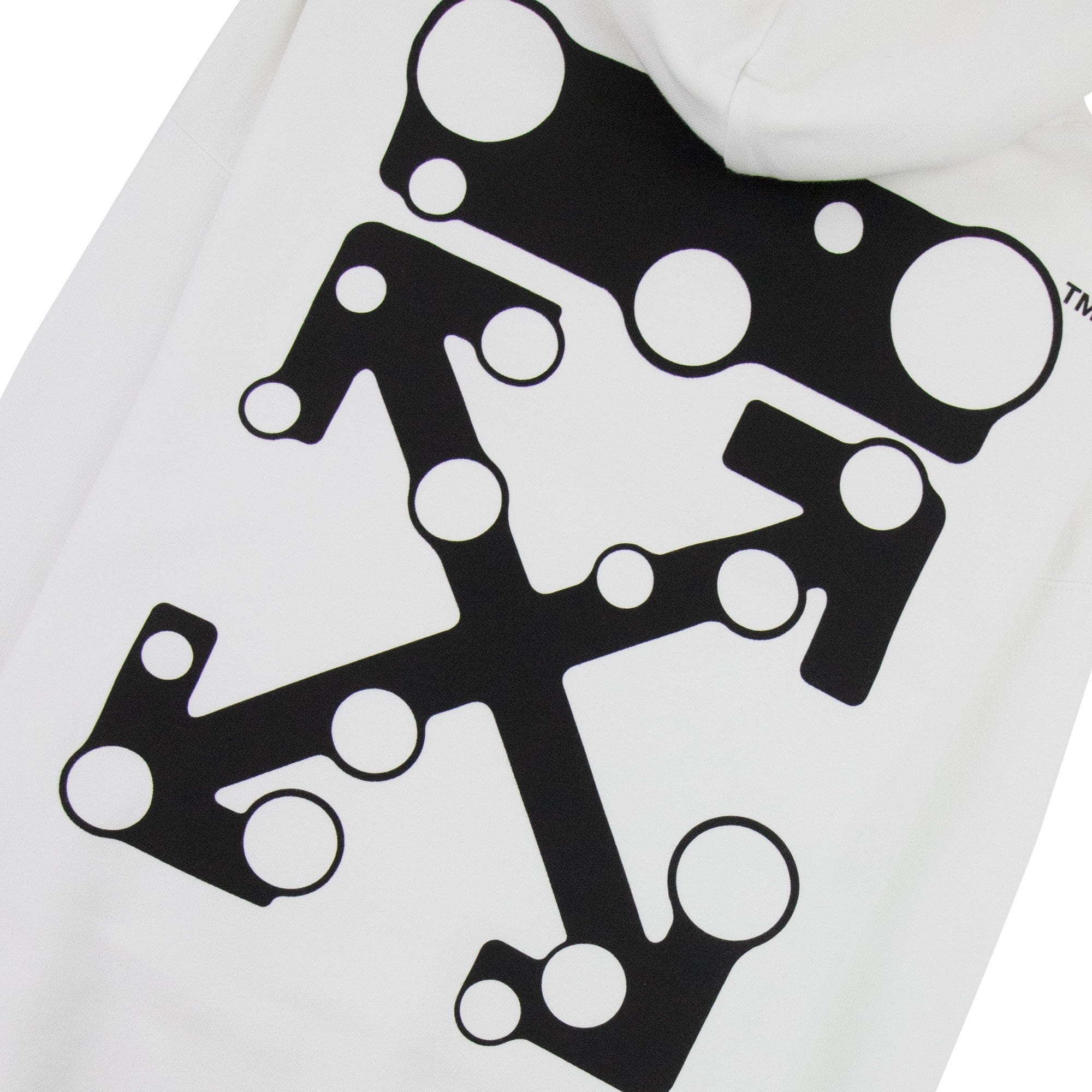 Off White Bubble Arrow Skate Hoodie White/black