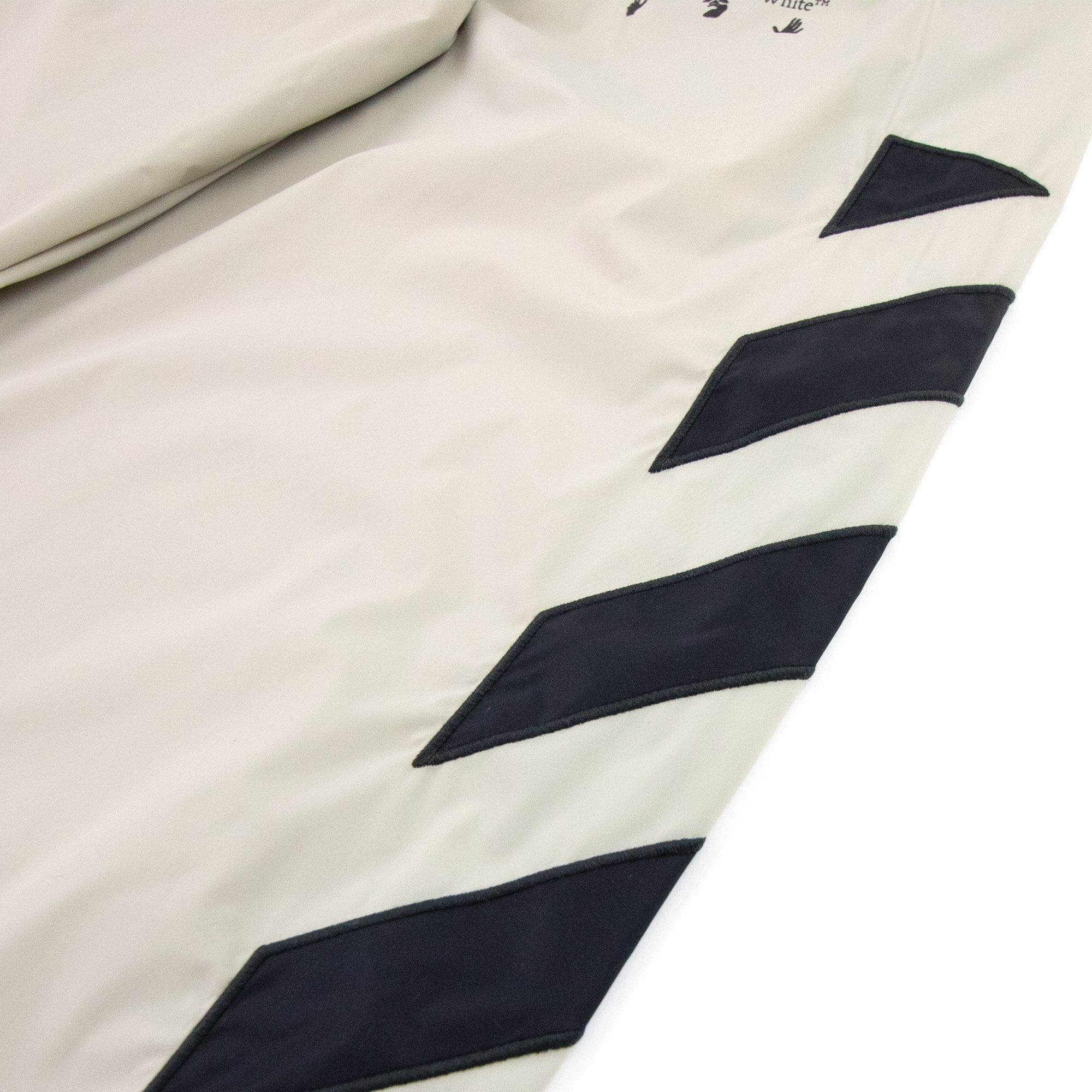 Off White Diag Nylon Track Pants Stone/black