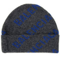 Balenciaga Logo All Over Beanie Dark Grey
