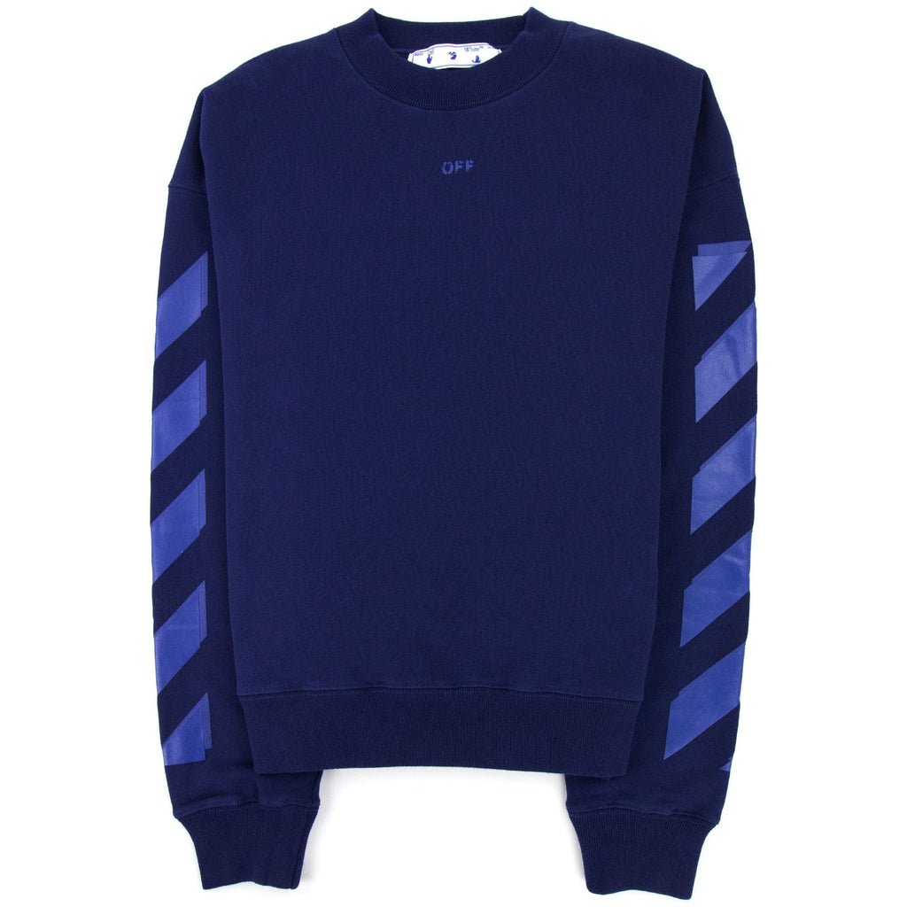 Off White Rubber Arrow Skate Crewneck Sweatshirt Blue