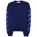 Off White Rubber Arrow Skate Crewneck Sweatshirt Blue