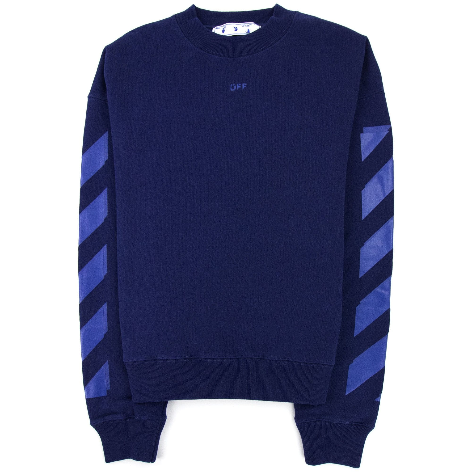 Off White Rubber Arrow Skate Crewneck Sweatshirt Blue