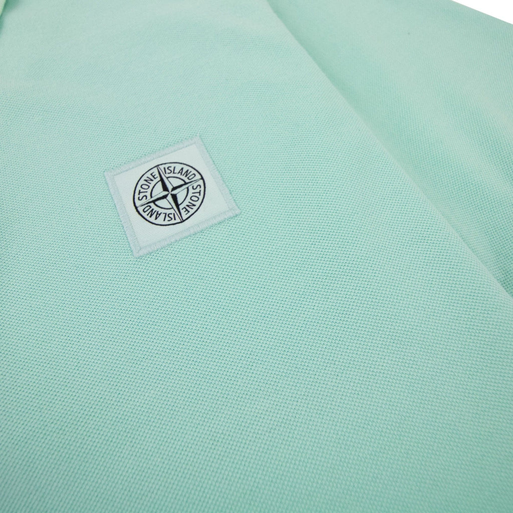 Stone Island Slim Fit Patch Polo Mint Green V0044