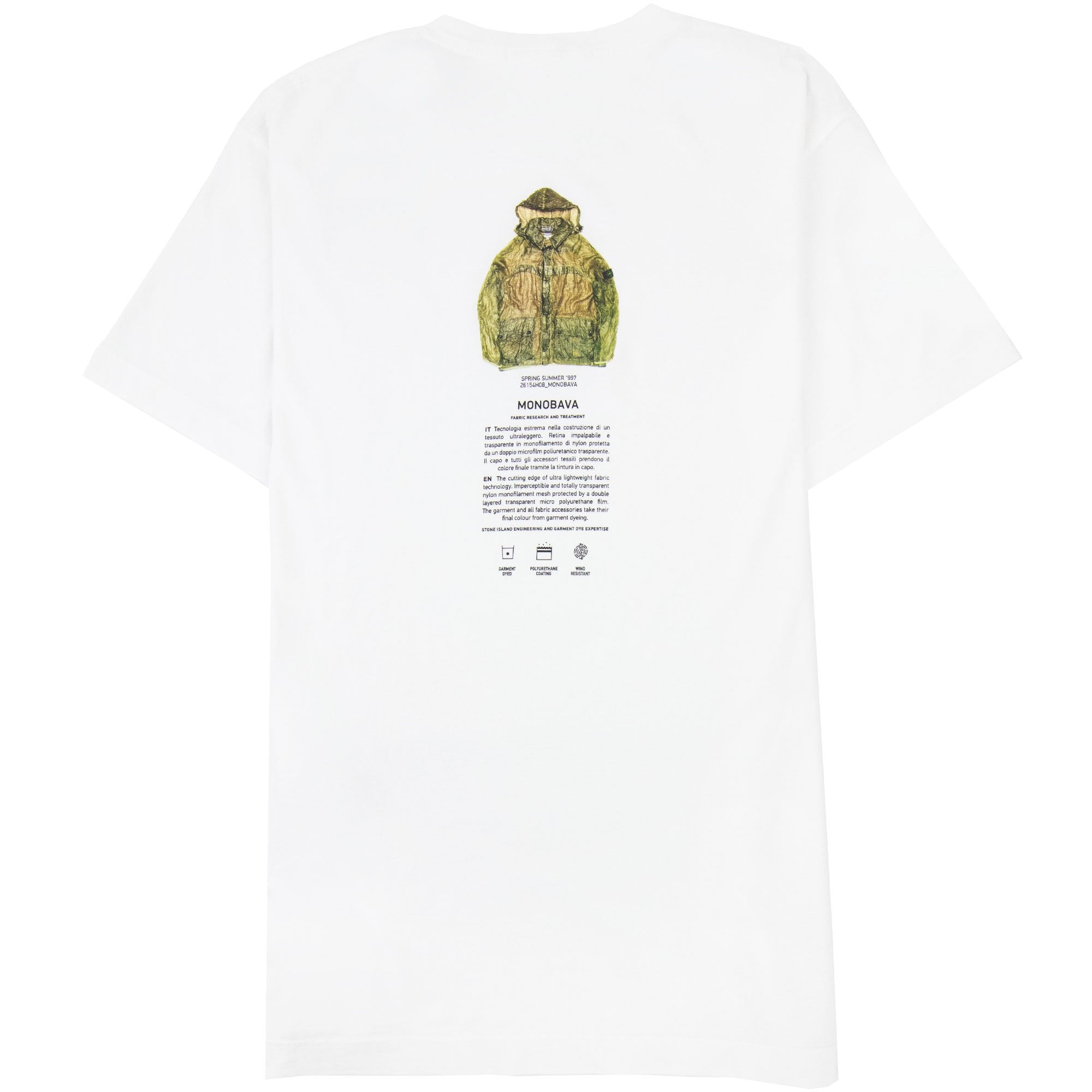 Stone Island Archivio Print T Shirt White V0001