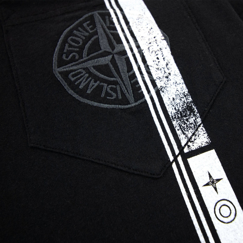 Stone Island Pocket Logo T Shirt Black V0029