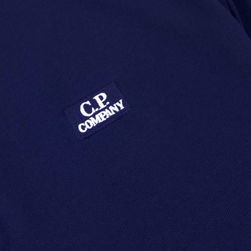 CP Company Stretch Piquet Polo Blue 878