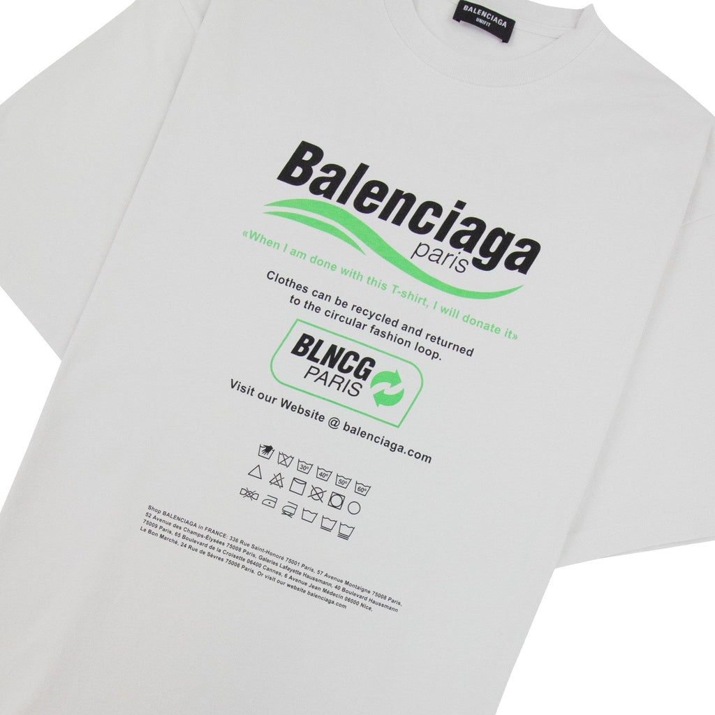 Balenciaga Dry Cleaning Boxy T-shirt White