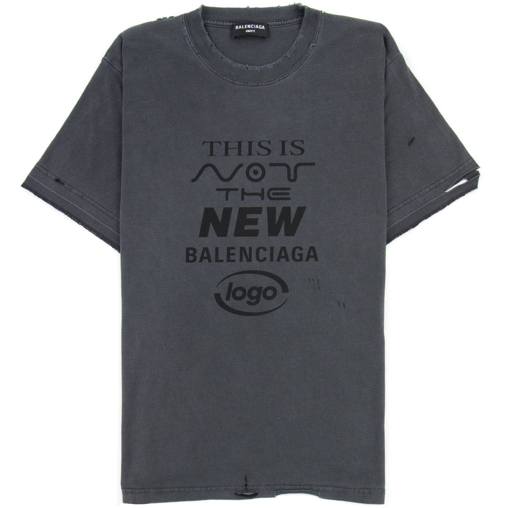 Balenciaga This Is Not The New T-shirt Dark Grey