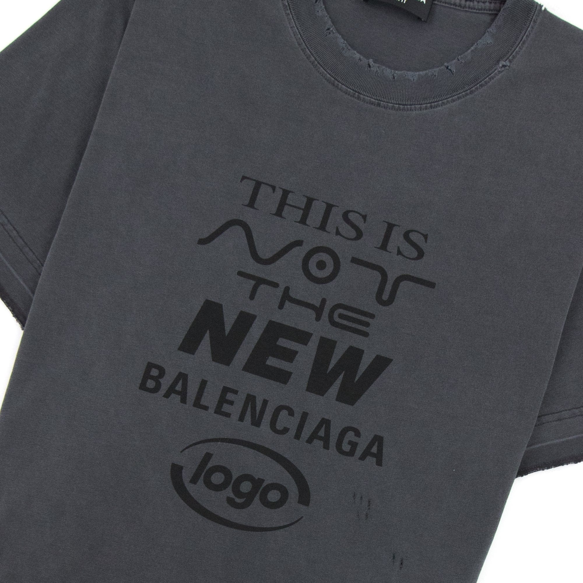 Balenciaga This Is Not The New T-shirt Dark Grey