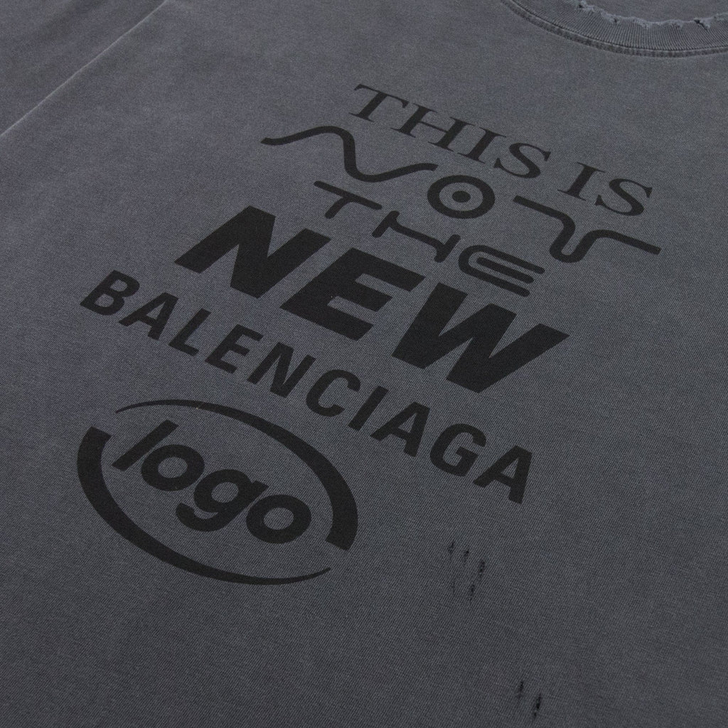 Balenciaga This Is Not The New T-shirt Dark Grey