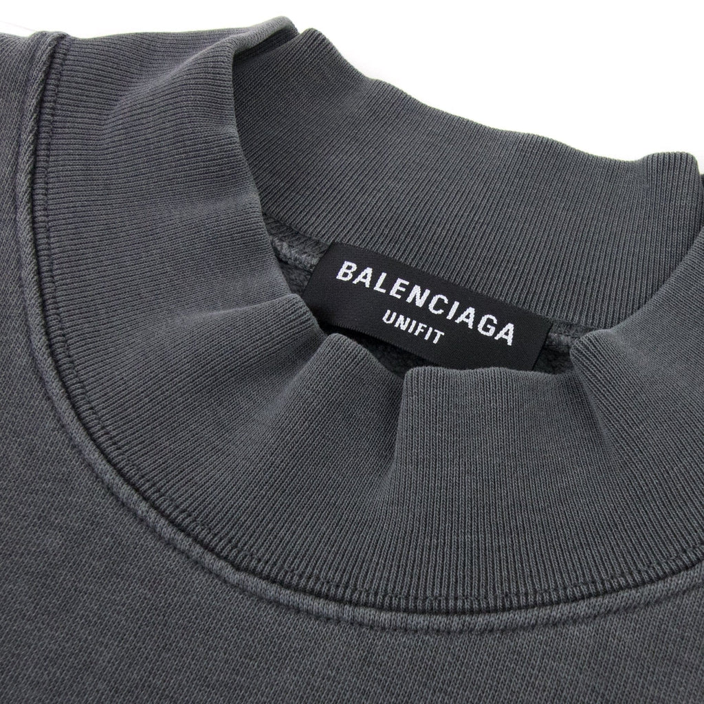 Balenciaga This Is Not The New Logo Sweat Dark Grey