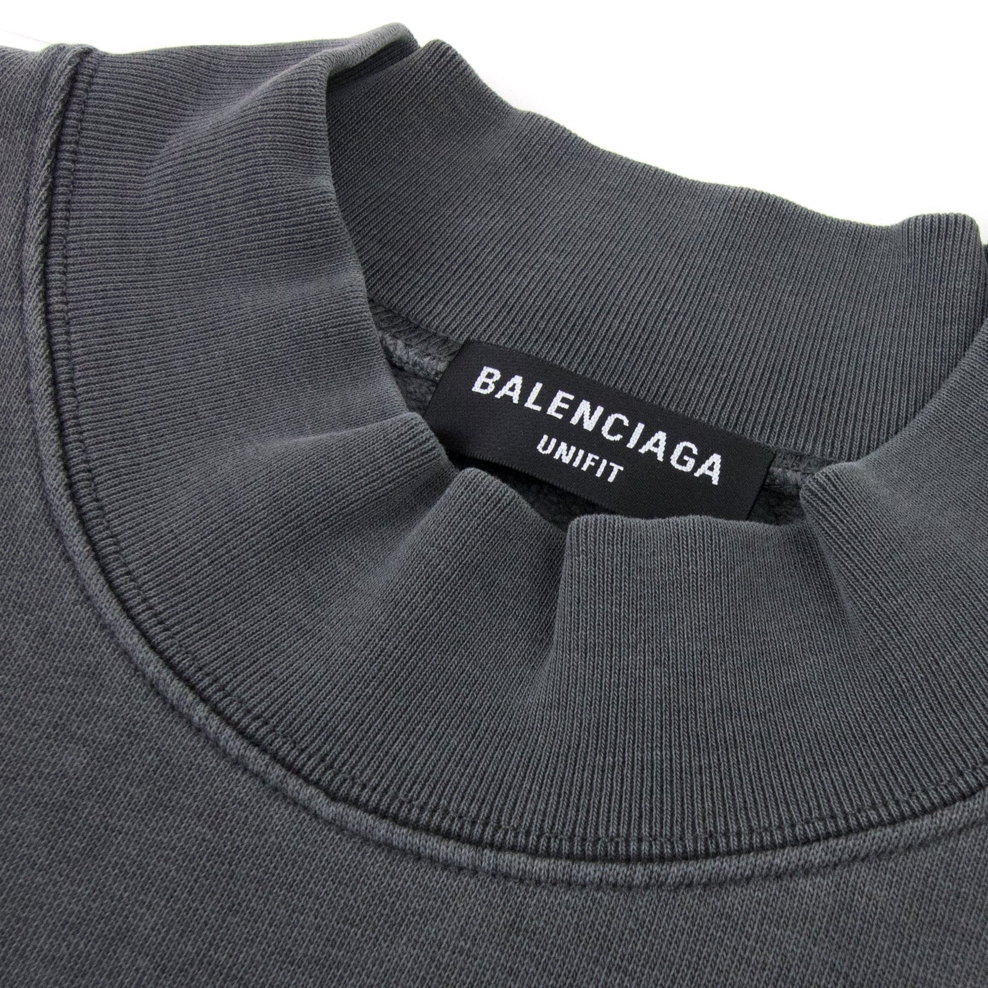 Balenciaga This Is Not The New Logo Sweat Dark Grey