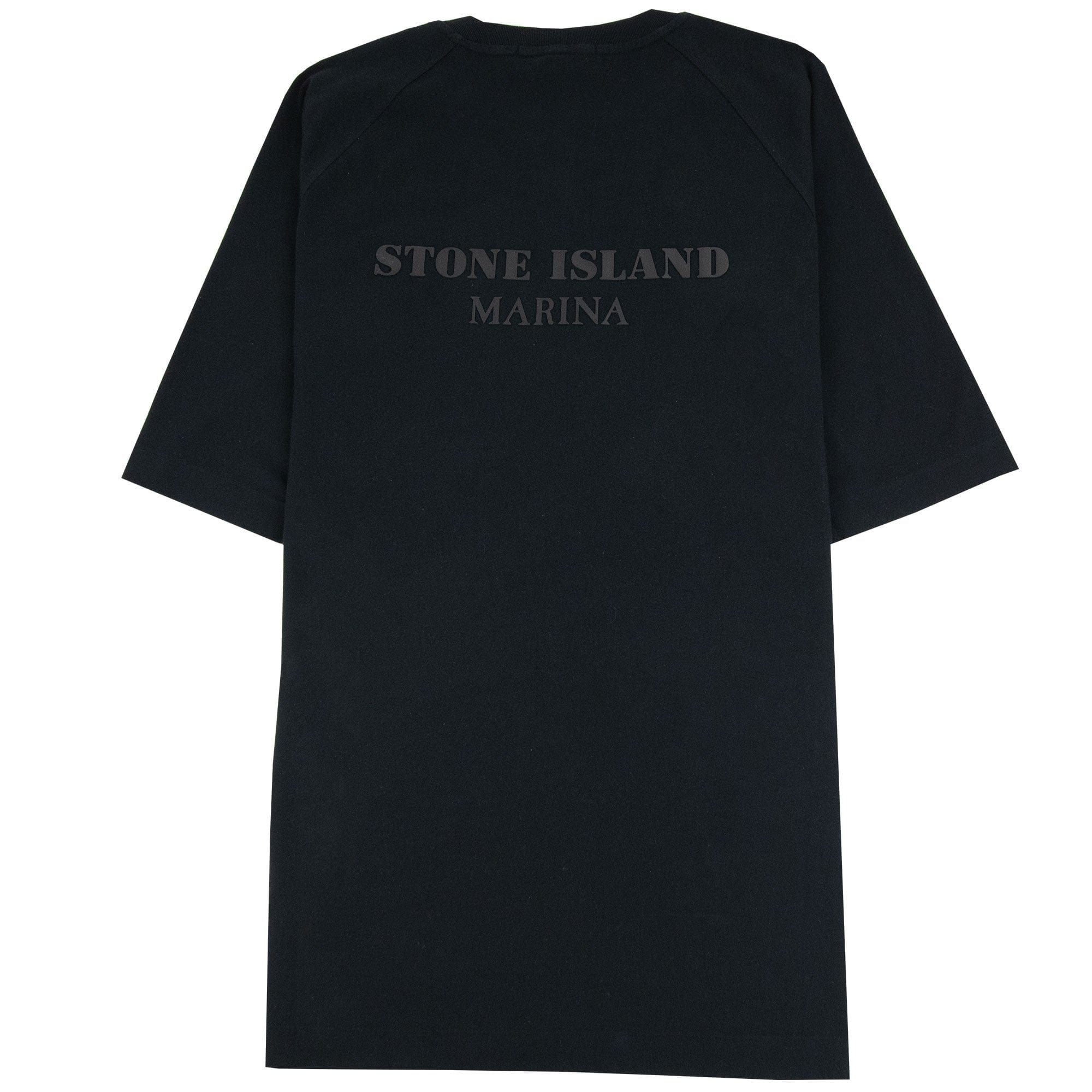 Stone Island Marina Logo T Shirt Black Voo29