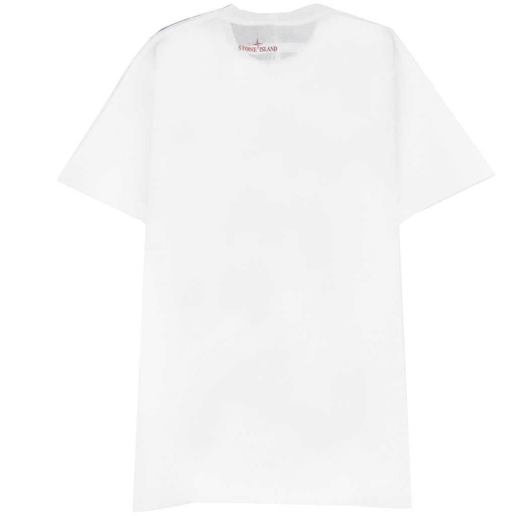 Stone Island Printed Logo T Shirt White V0001
