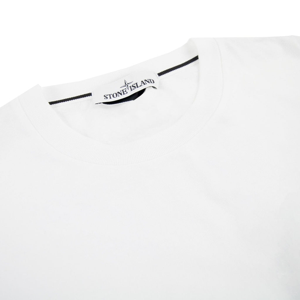 Stone Island Pocket Logo T Shirt White V0001