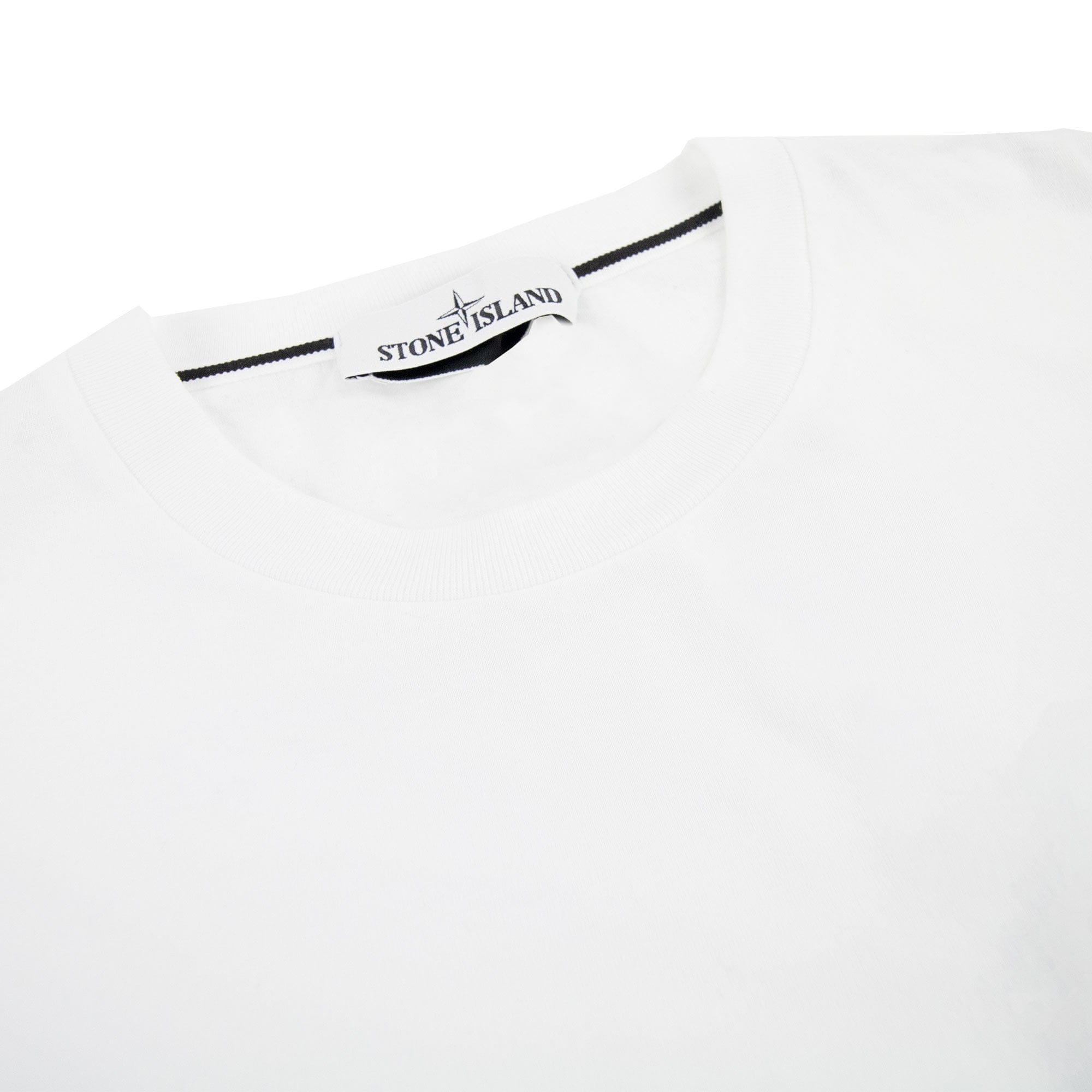 Stone Island Pocket Logo T Shirt White V0001