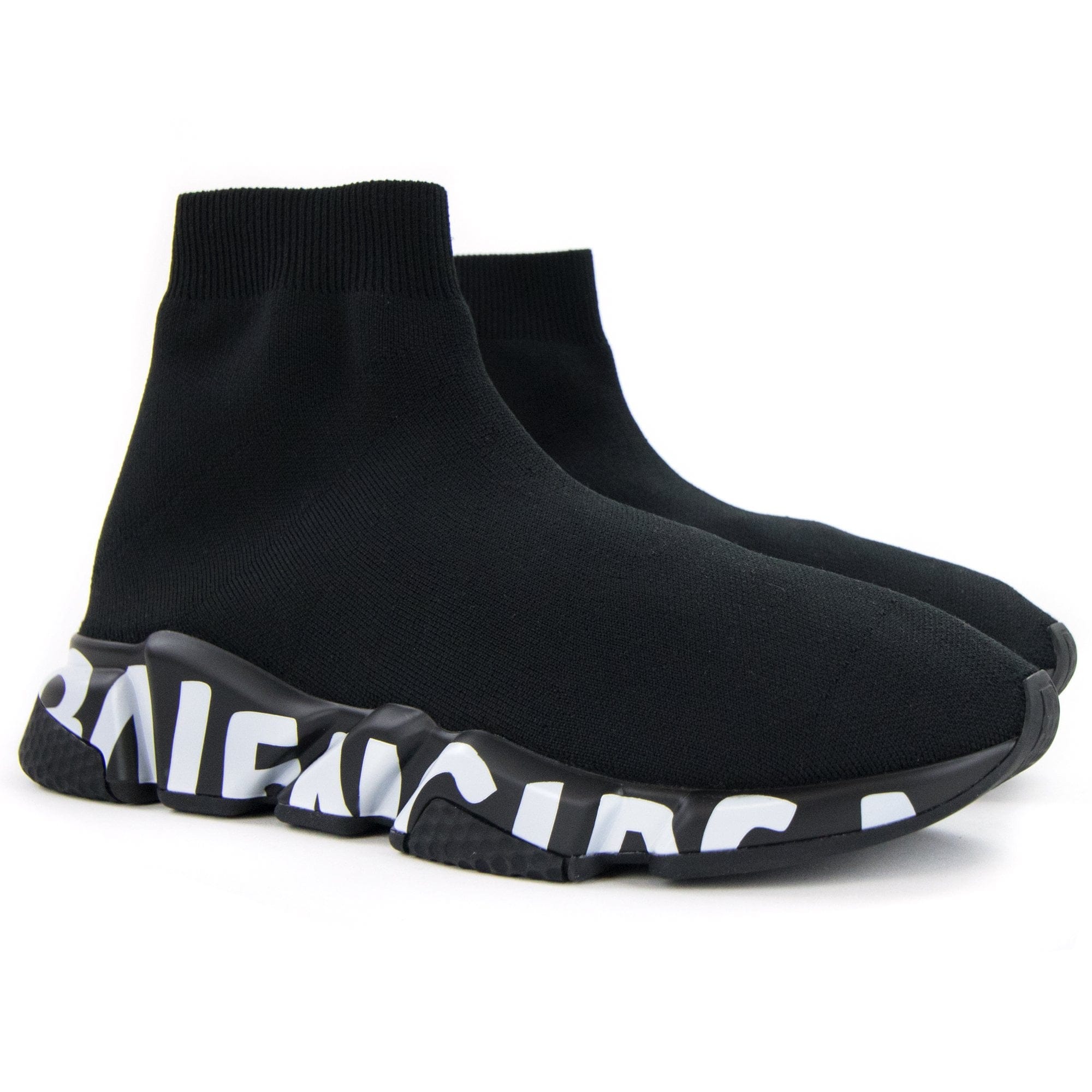 Balenciaga Speed Graffiti Trainers Black