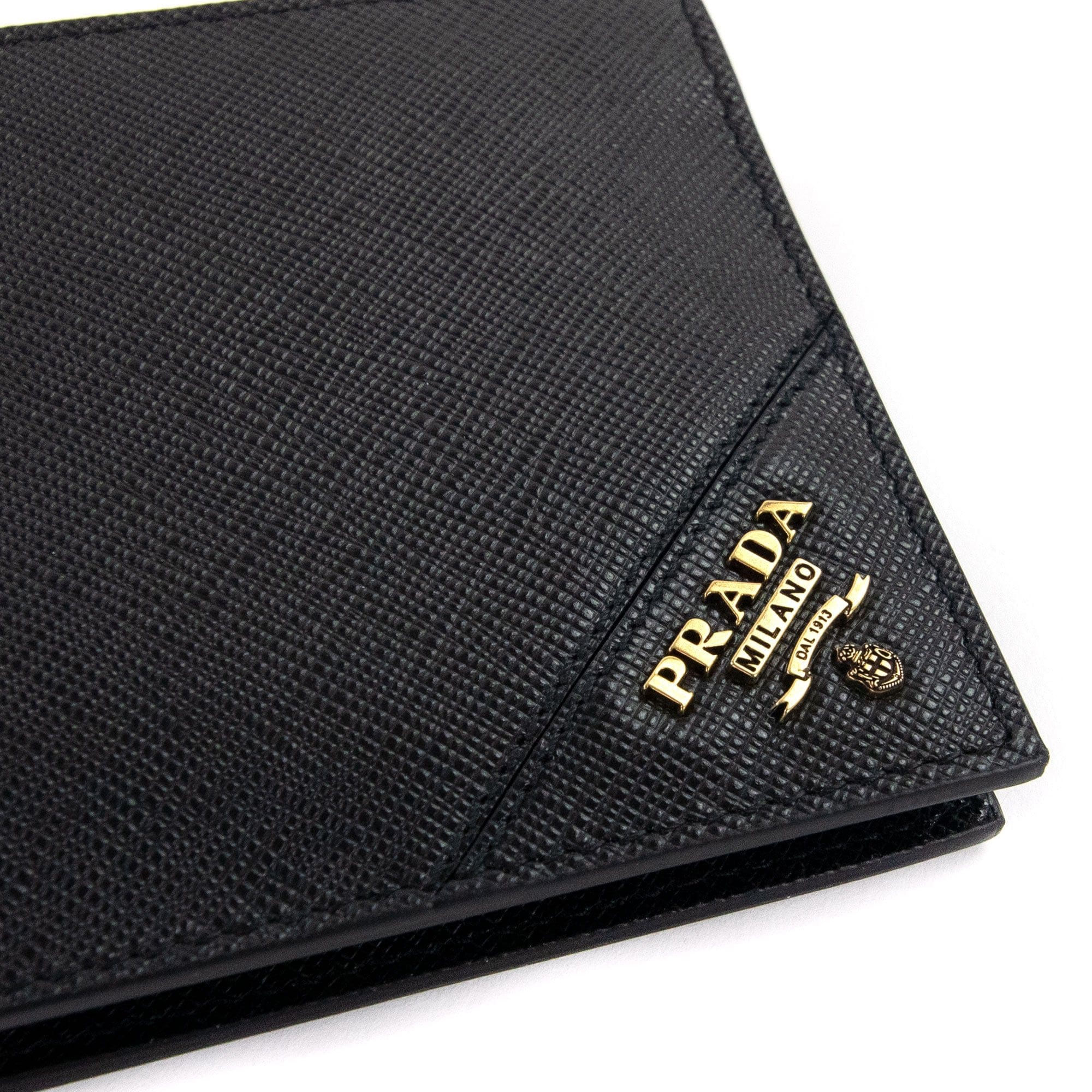 Prada Saffiano Leather Wallet Black
