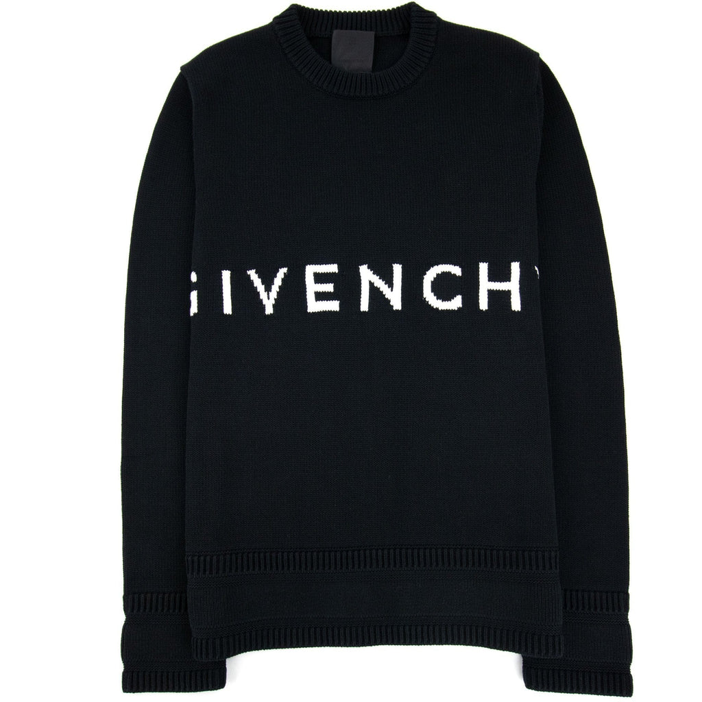Givenchy 4G Cotton Knit Sweater Black