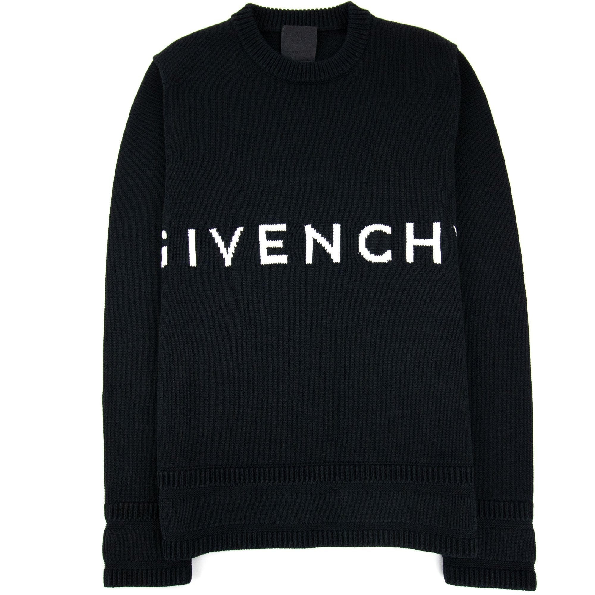 Givenchy 4G Cotton Knit Sweater Black