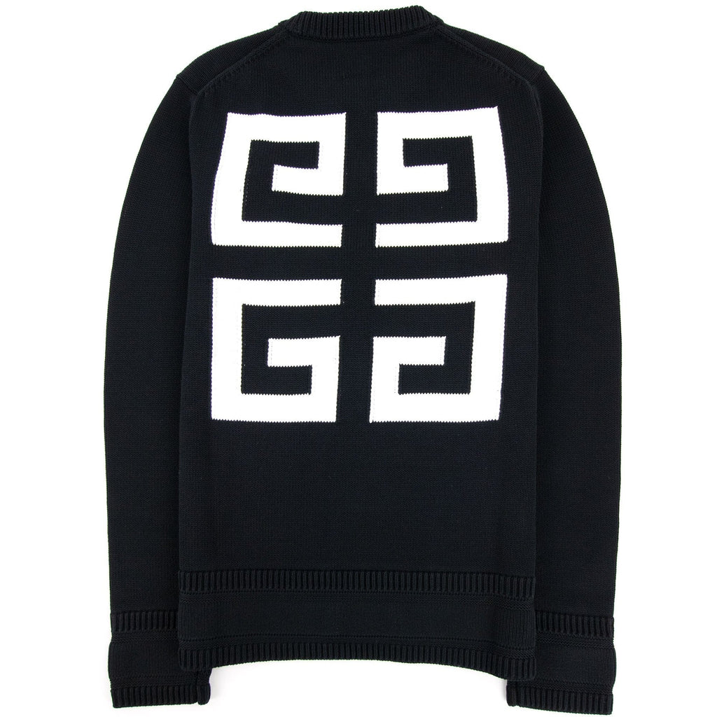 Givenchy 4G Cotton Knit Sweater Black