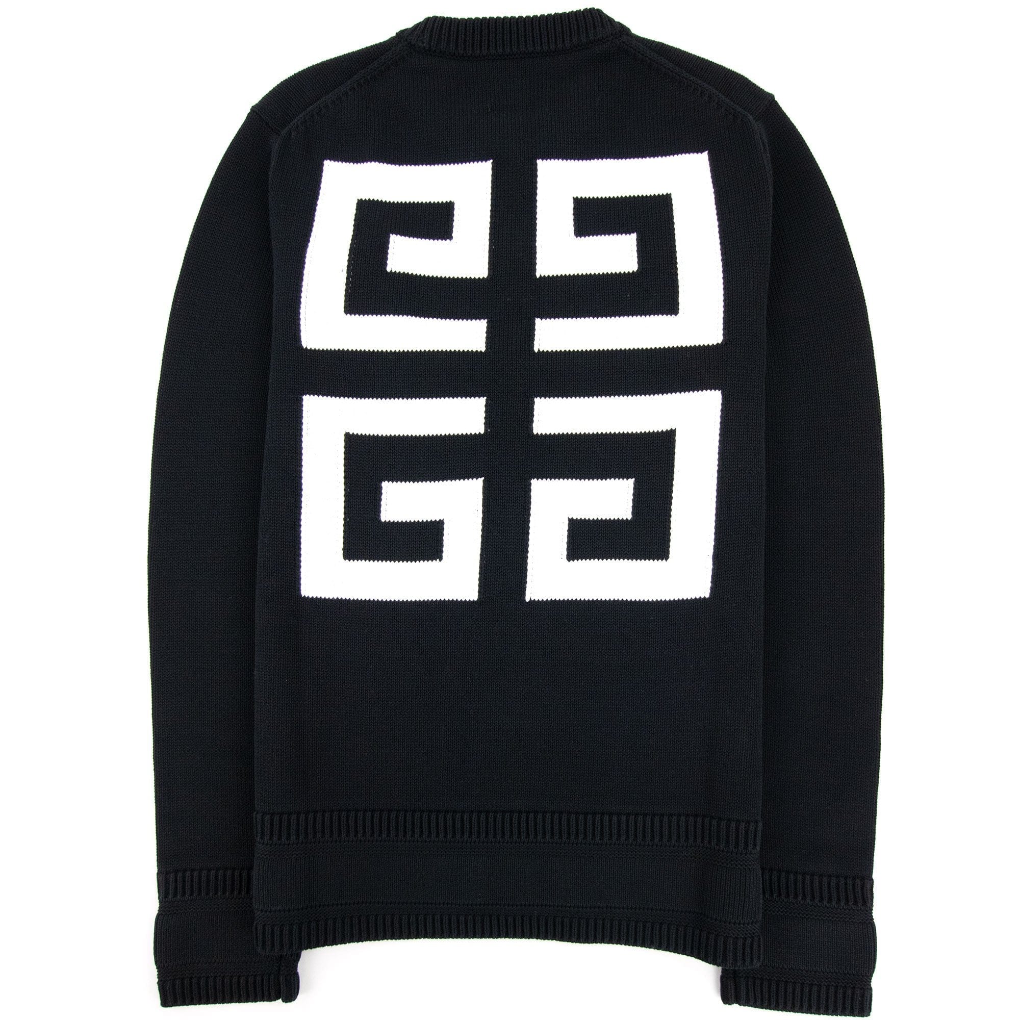 Givenchy 4G Cotton Knit Sweater Black