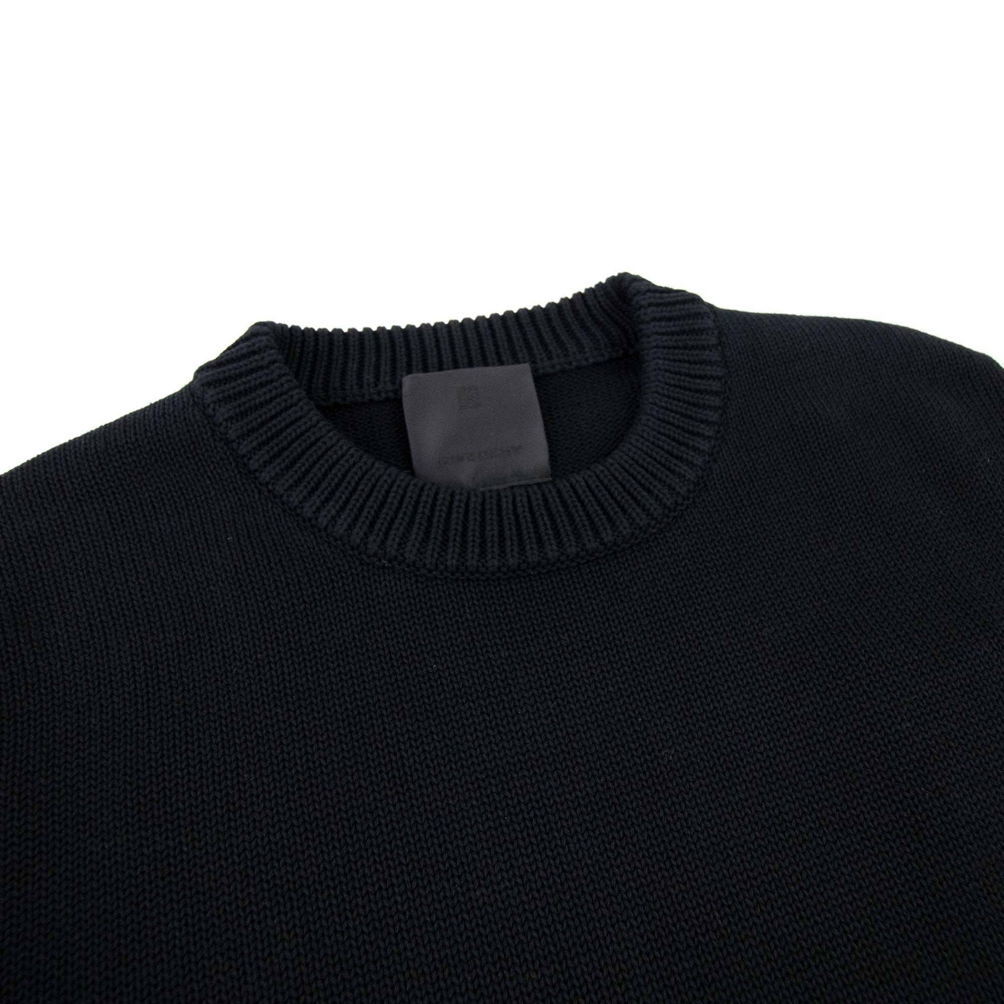 Givenchy 4G Cotton Knit Sweater Black