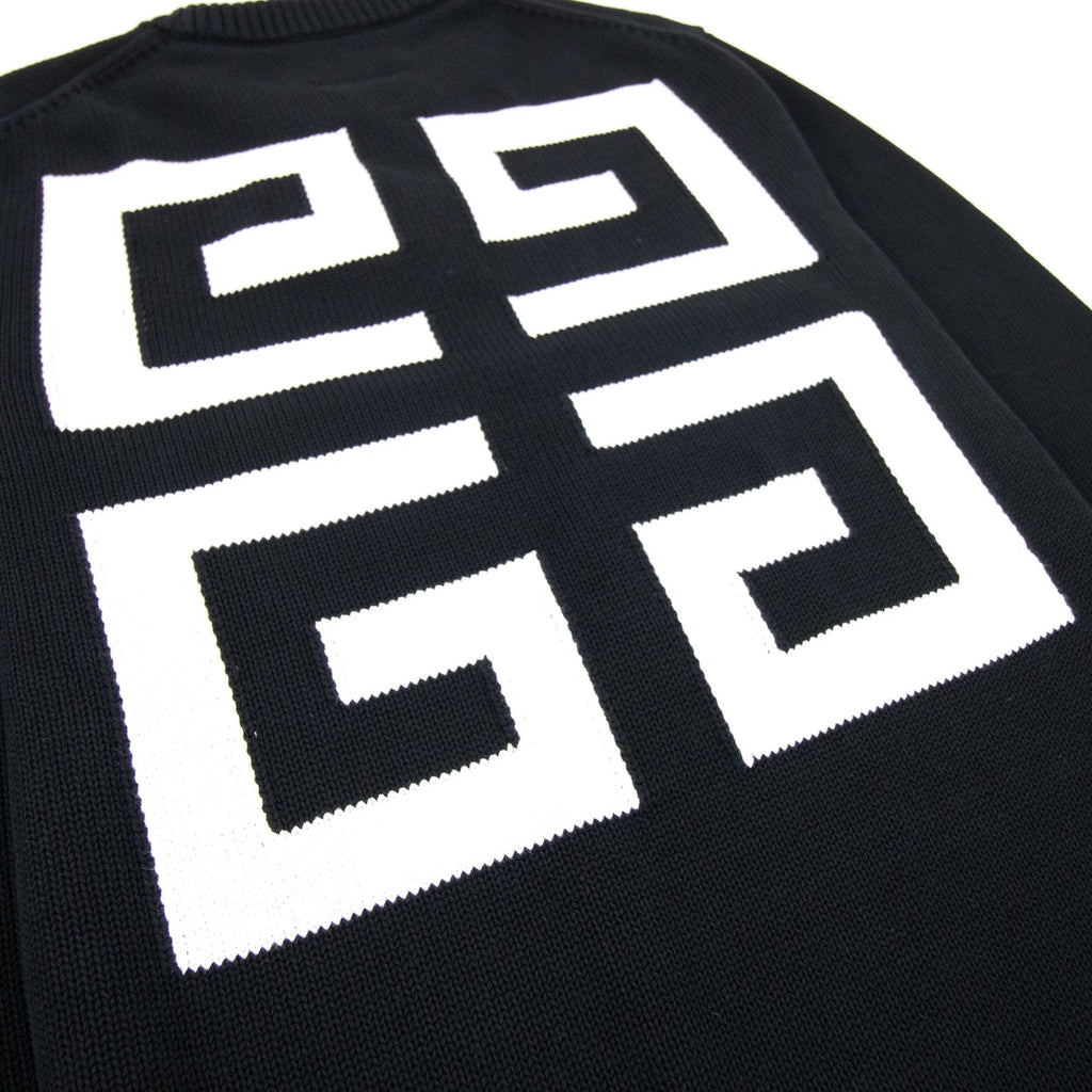 Givenchy 4G Cotton Knit Sweater Black