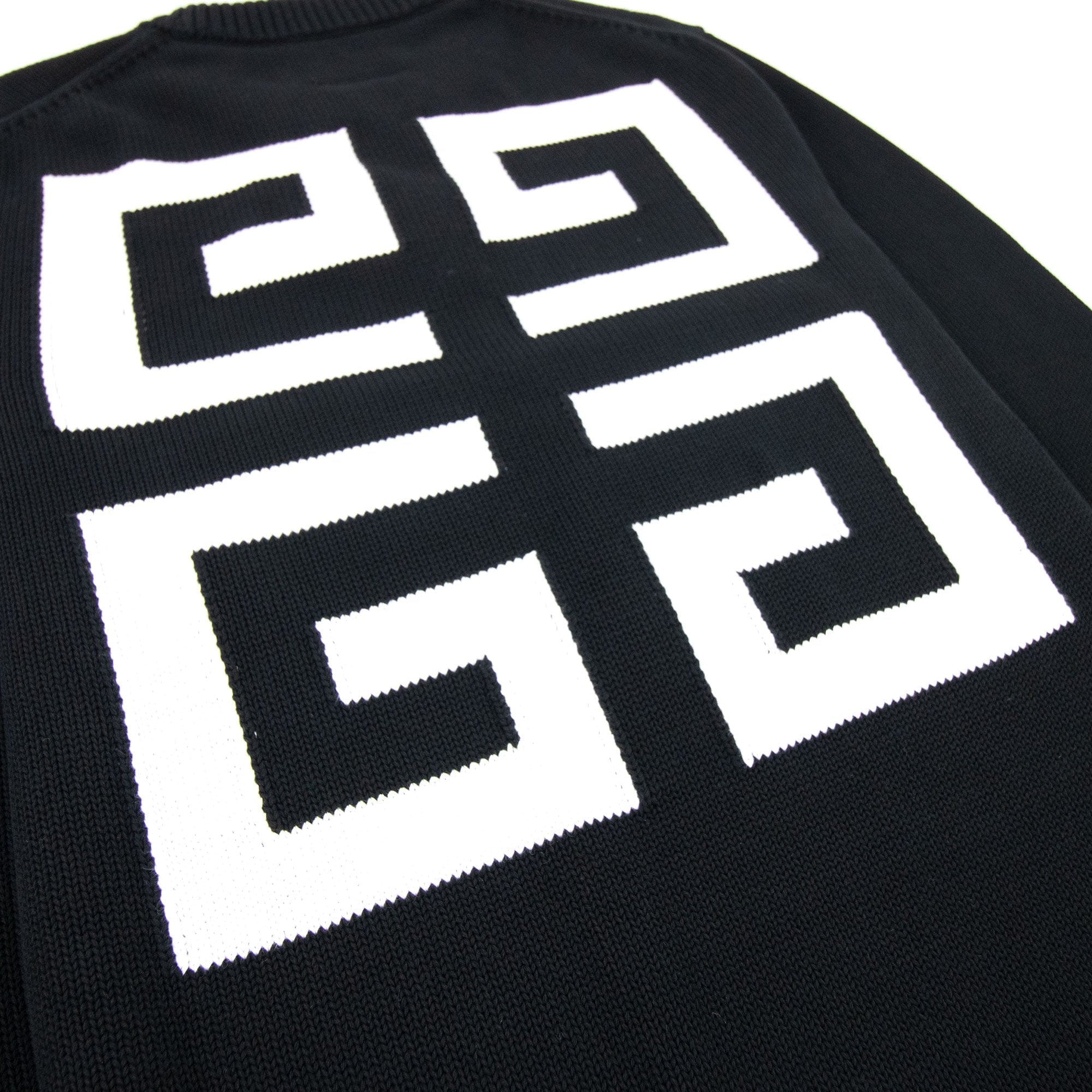 Givenchy 4G Cotton Knit Sweater Black