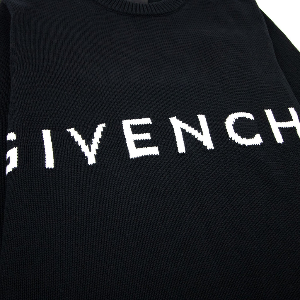 Givenchy 4G Cotton Knit Sweater Black