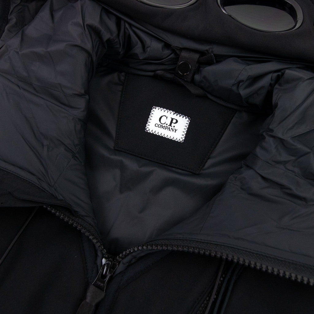 Cp Company Shell Mixed Goggle Gilet Black 999