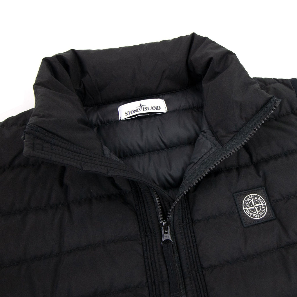 Stone Island G0725 O Cotton R Nylon Tela Gilet Black V0029