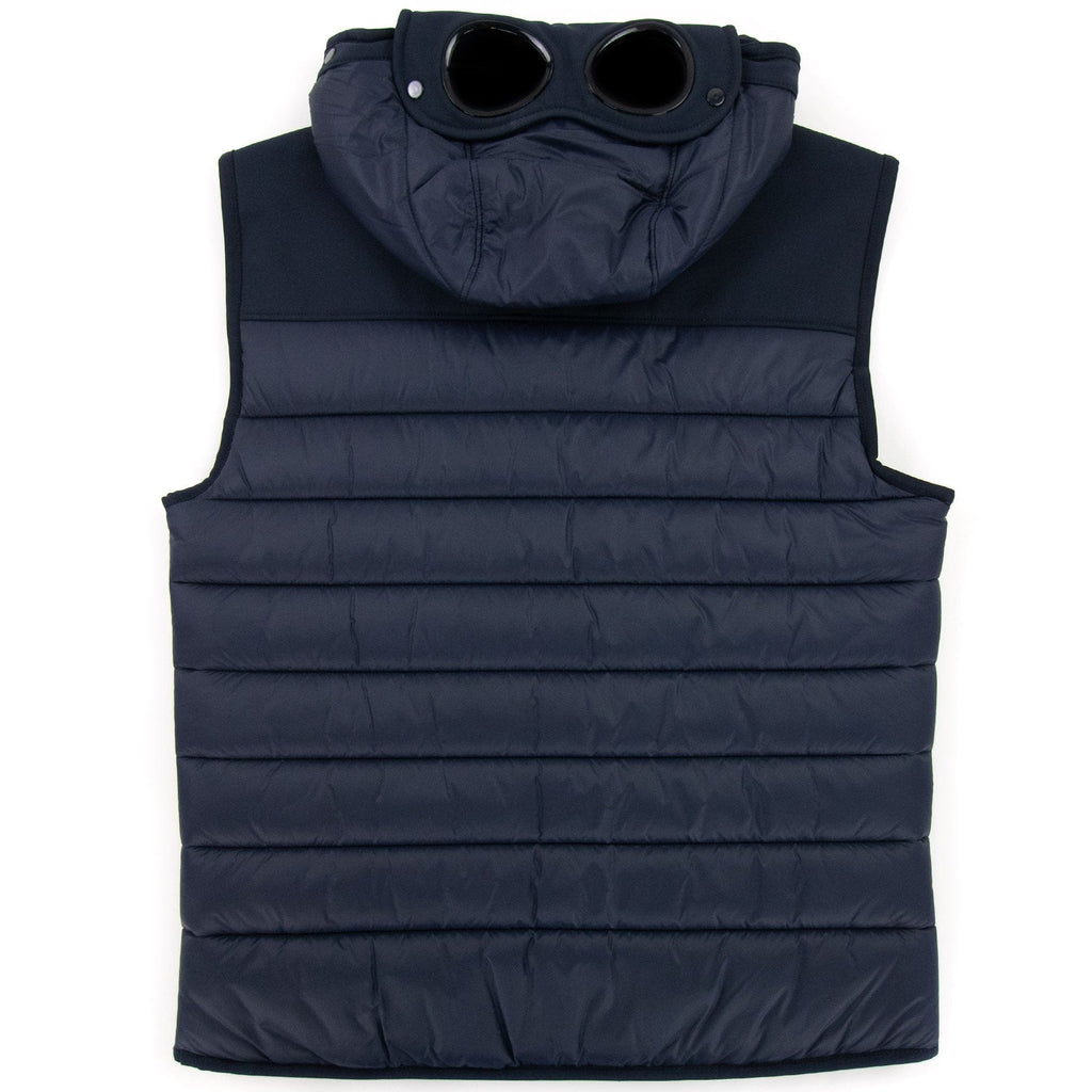 CP Company Shell Mixed Goggle Gilet Navy 888