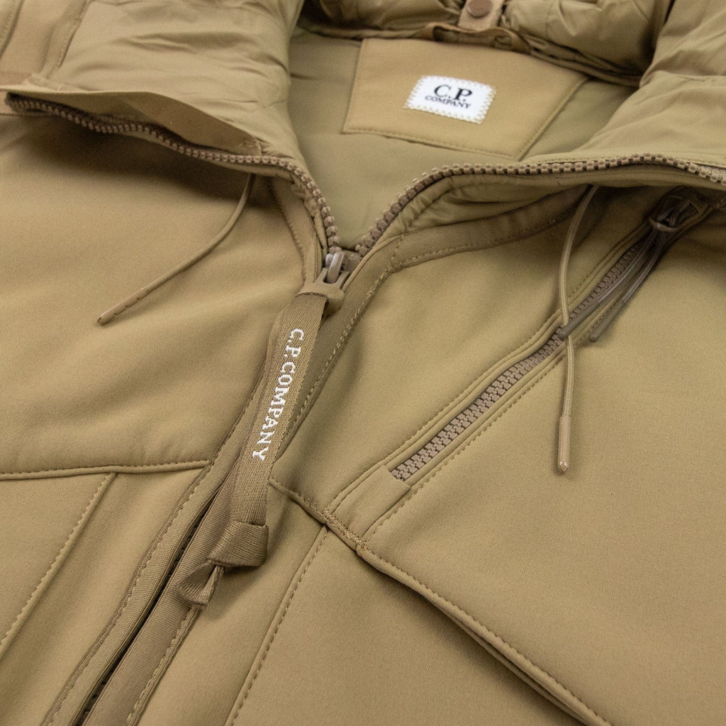 CP Company Shell Mixed Goggle Gilet Mustard 326