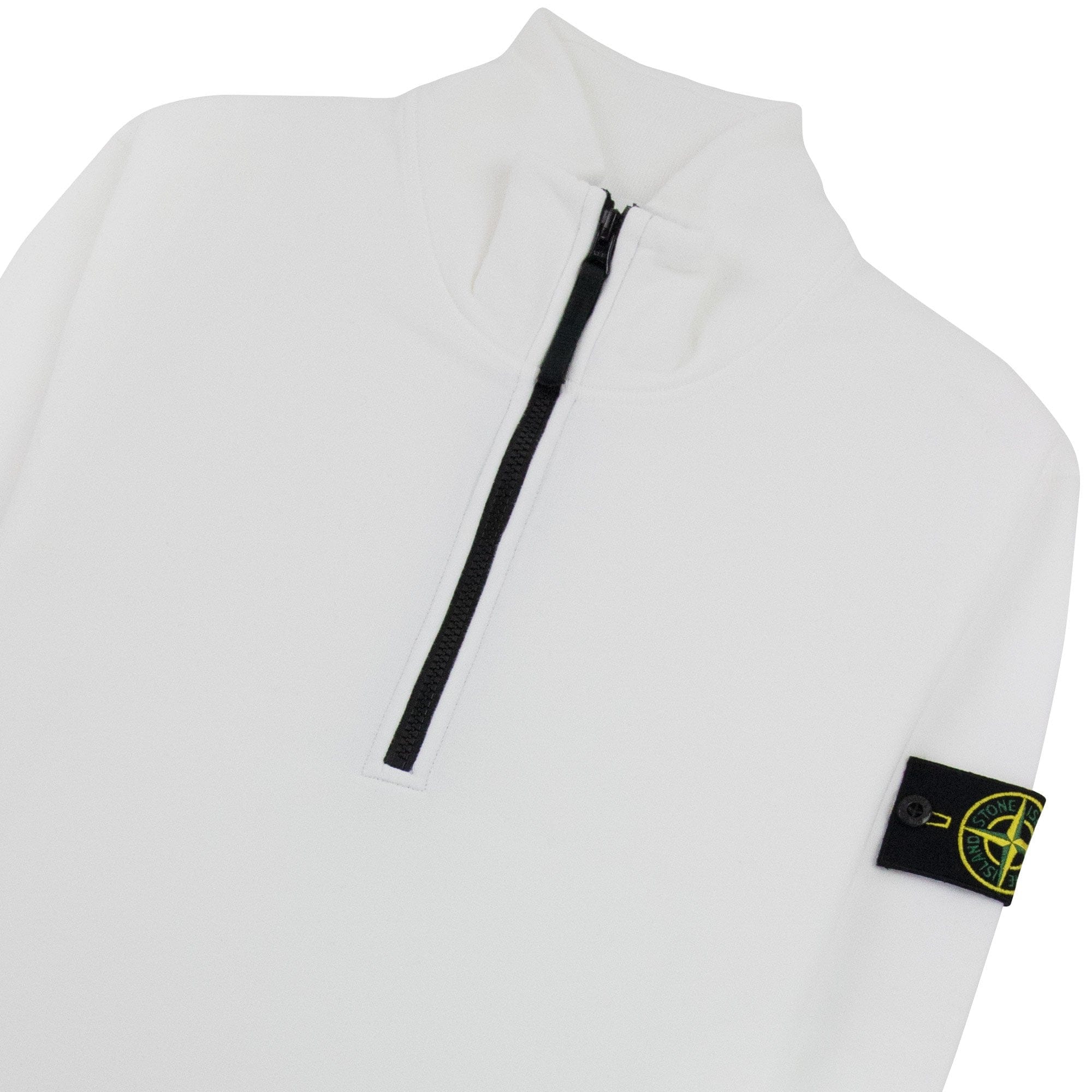 Stone Island 61920 Half Zip Sweatshirt White V0001