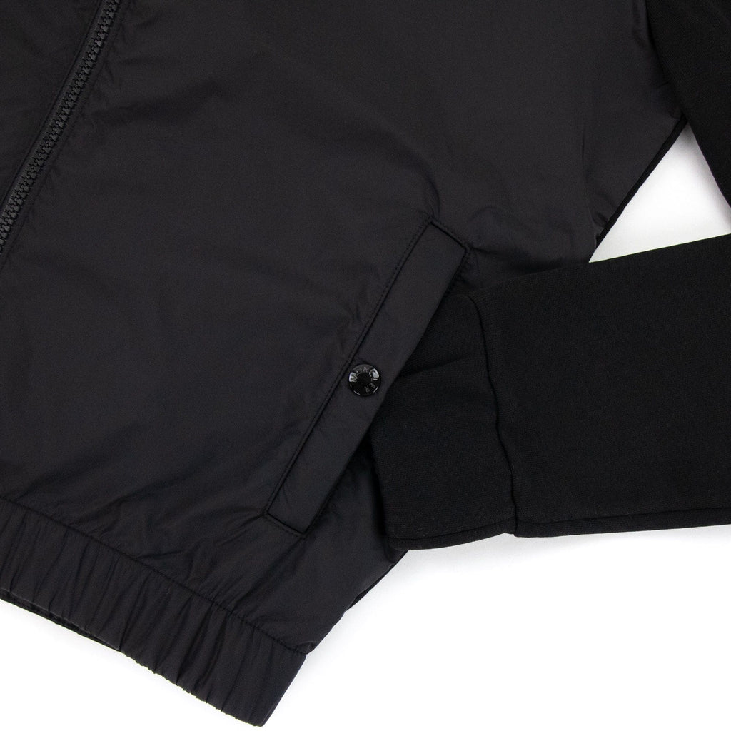 Moncler Maglia Cardigan Arm Logo Black