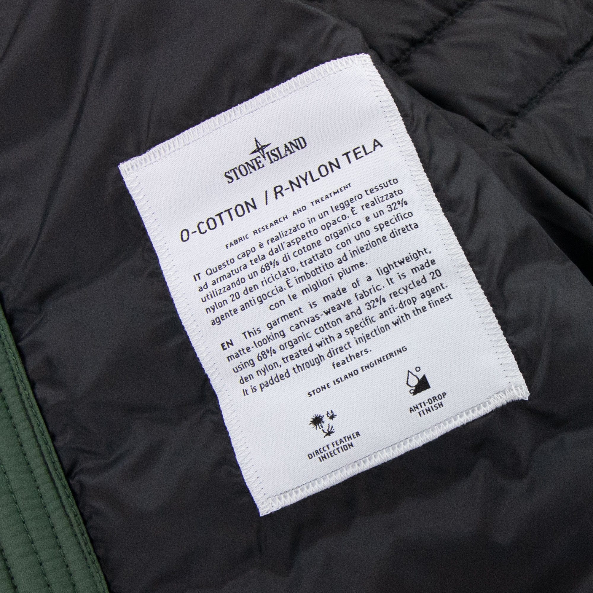 Stone Island 42725 O-cottonr Nylon Tela Jacket Sage V0055