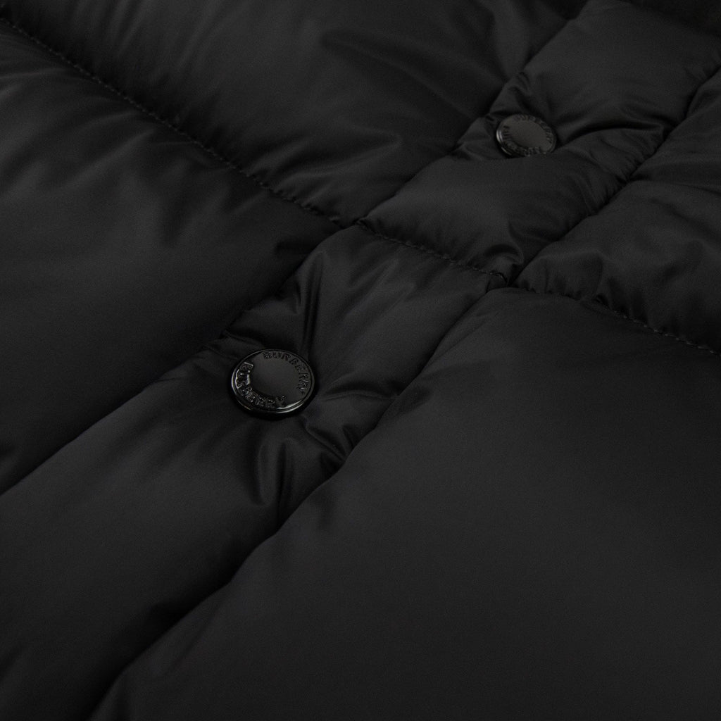 Burberry Detachable Sleeve Hooded Puffer Jacket Black