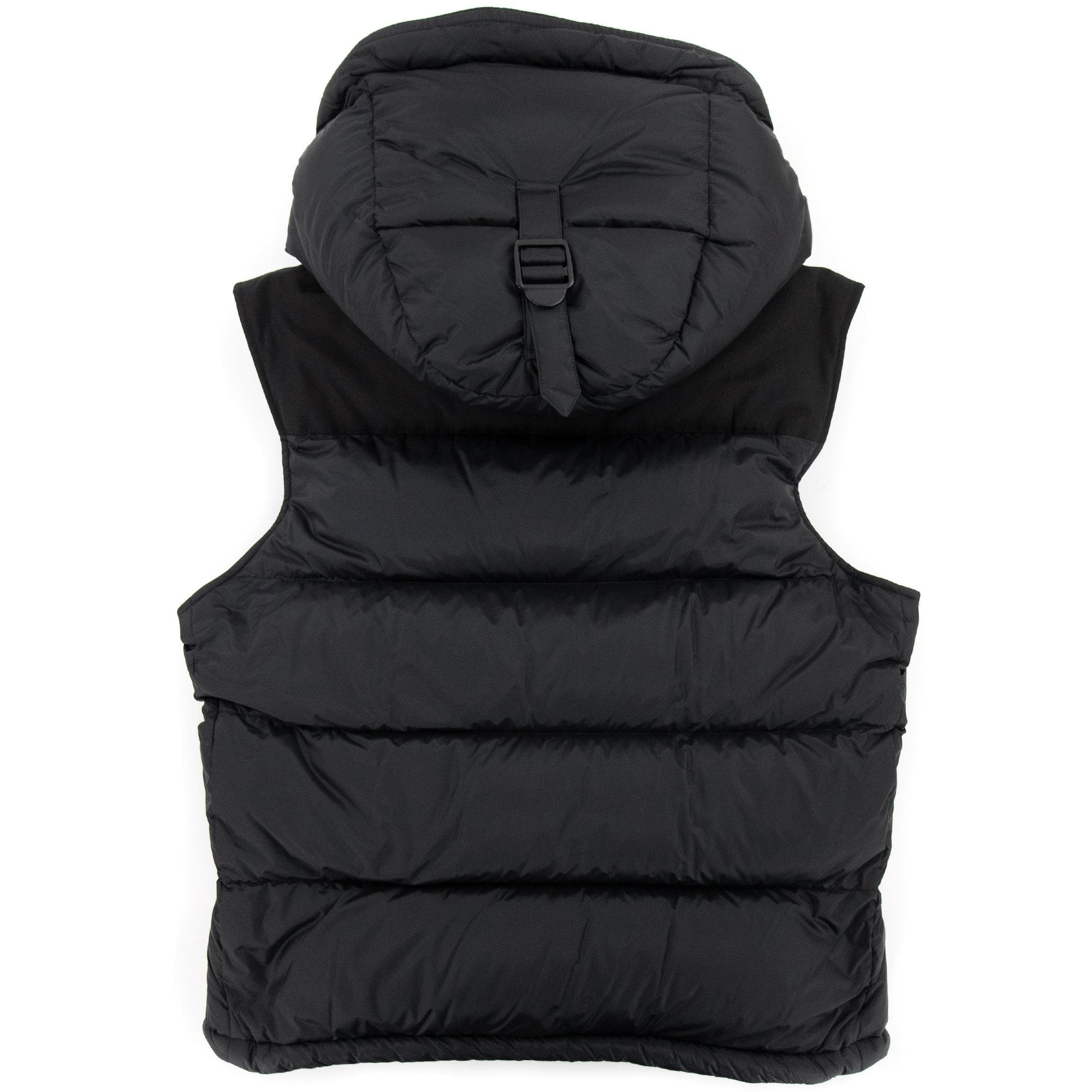 Burberry Detachable Sleeve Hooded Puffer Jacket Black