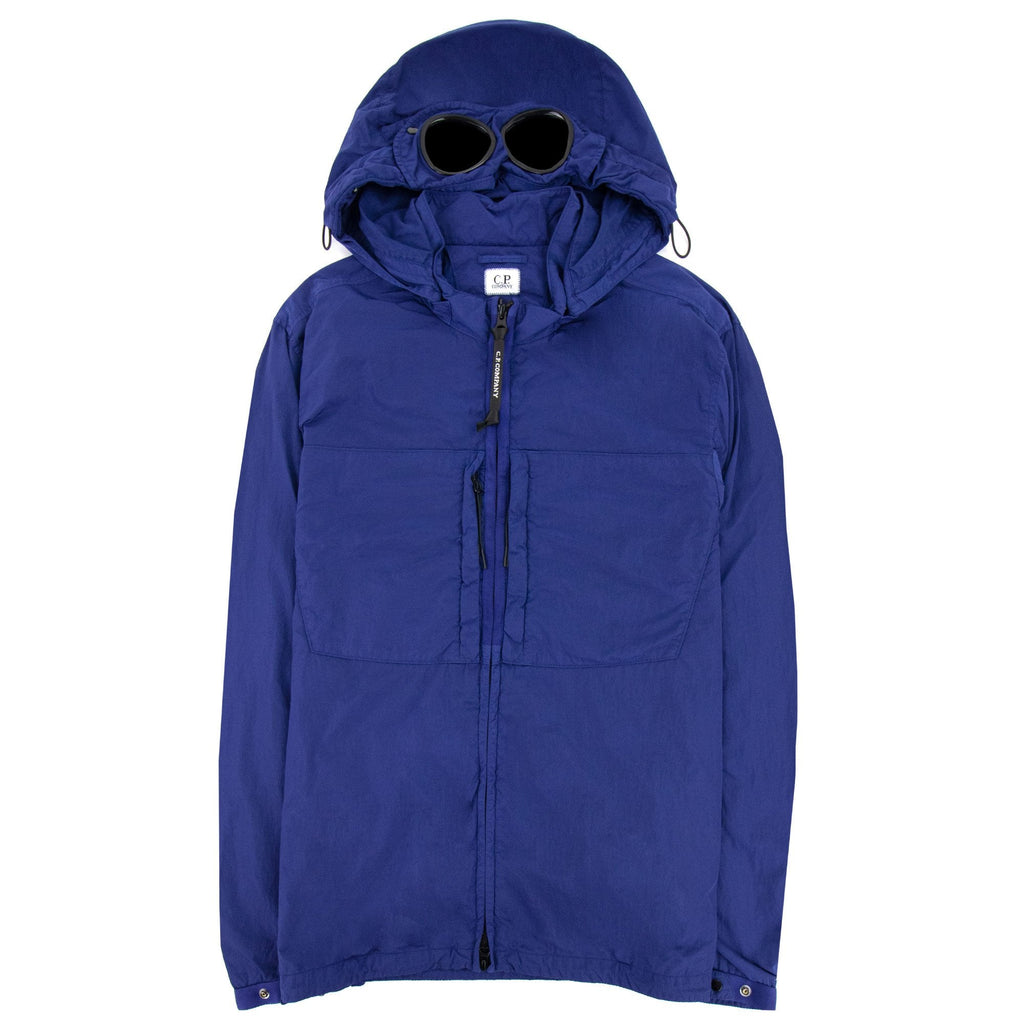 CP Company Chrome-r Detachable Goggle Overshirt Blue 878