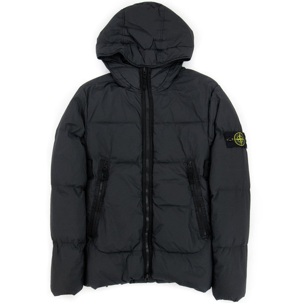 Stone Island 40123 Garment Dyed Crinkle Reps Ny Down Tc Jacket Charcoal V0065